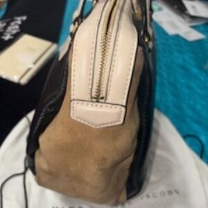 Marc Jacobs Black and Cream Satchel